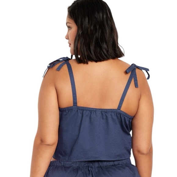 Old Navy Cami Crop Top Women's Navy Blue Top 3X - Picture 6 of 10